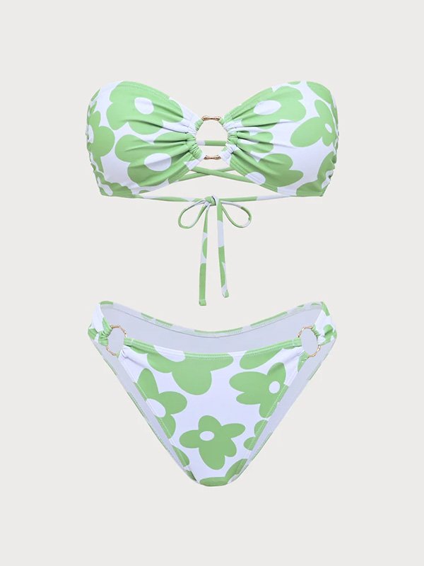 print Bandeau Bikini