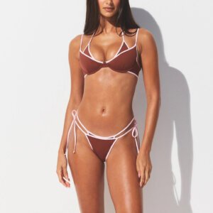 Double-layer Contrast Bikini Set