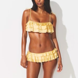 Layered Ruffle Skirt Bikini Set