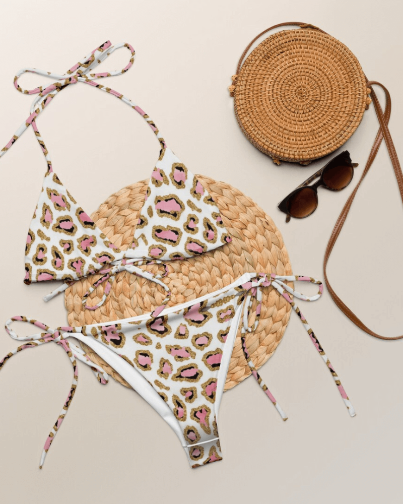 Leopard-print bikini