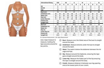 bikini size